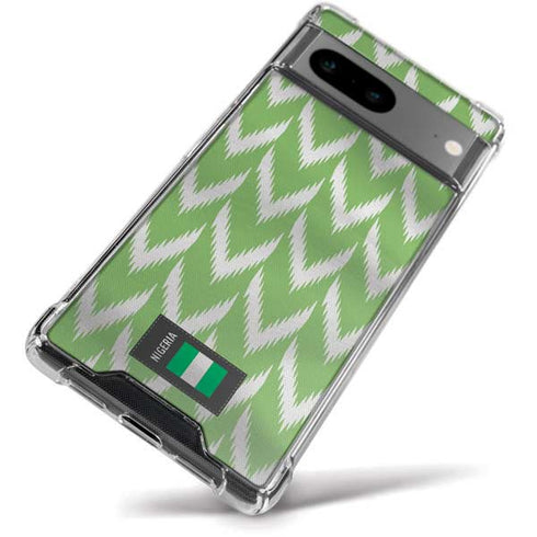 Nigeria Soccer Flag Google Pixel 8a Clear Case